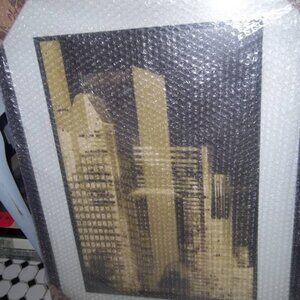 Excellent Art brand, 25'' W x 32'' H x 3'' D approx. All in different colors.